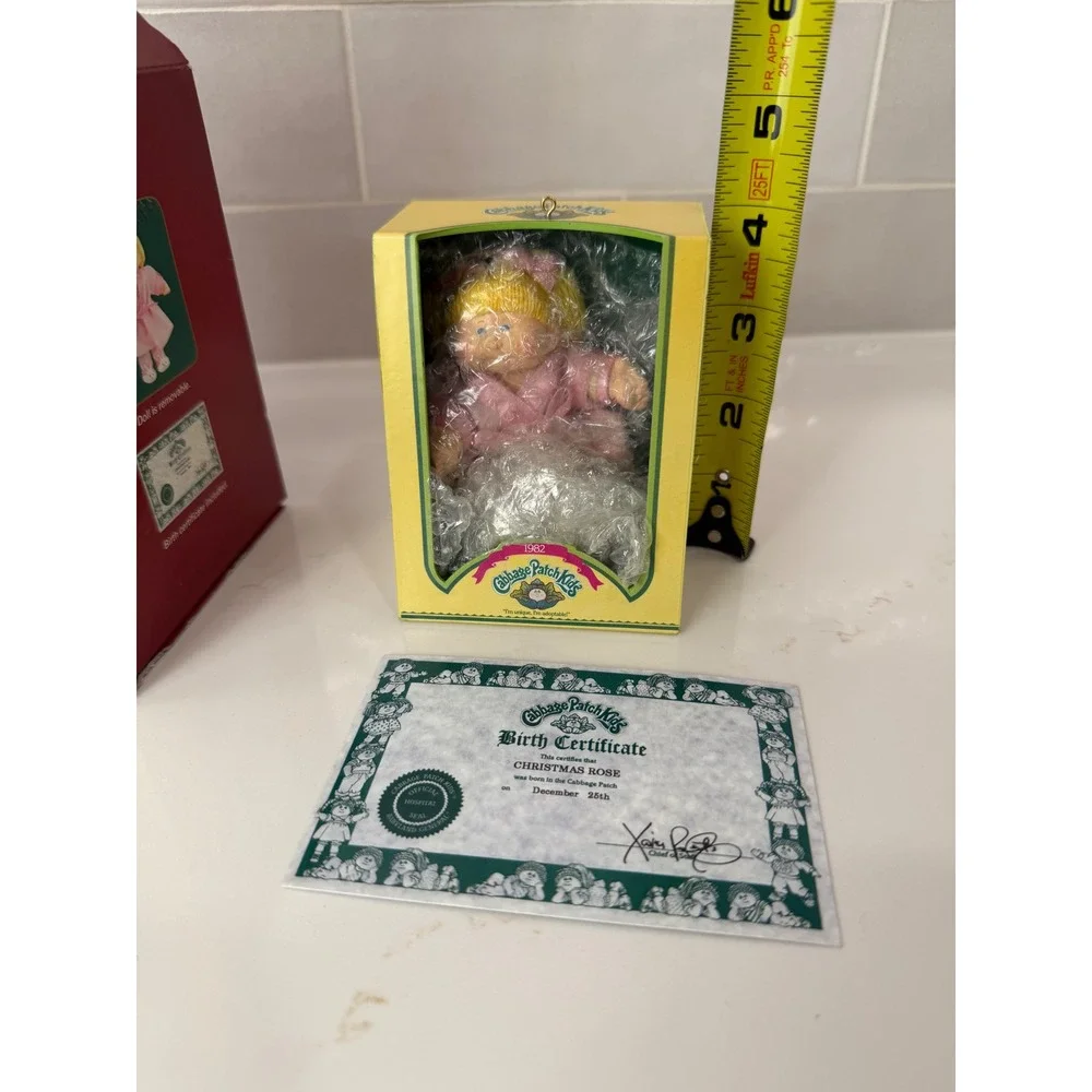 Carlton Cards Cabbage Patch Kids Christmas Rose Ornament 2004 Pink Robe 128